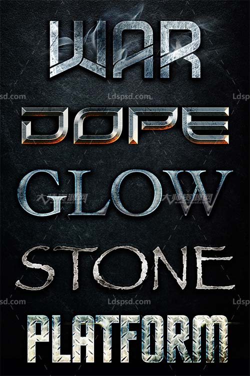 Cinematic Layer Styles - Part 4,极品PS样式－电影片头字效